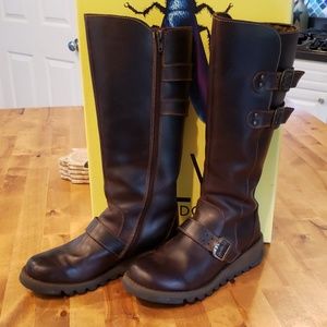 Fly London Solv Dark Brown Boots | Poshmark